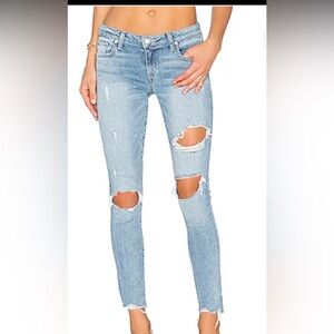 Lovers and friend skinny distress jeans